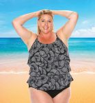 Style THE 43-60/751/SALE -  T.H.E. Mastectomy 3 Ruffled Swim Tank - SIZE 10 &amp; 16