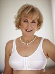 Style ABC 123 -  American Breast Care Front Close Rose Contour Bra - New!