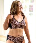 Style ABC 513 -  American Breast Care New Leopard Print Soft Contour Bra and Panty