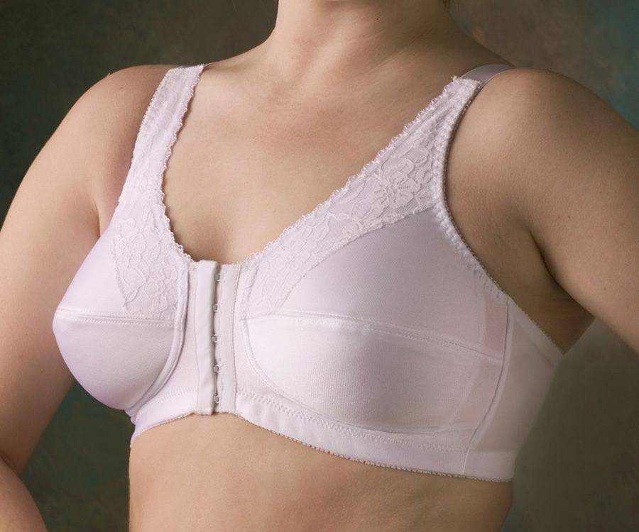 Nearly Me Mastectomy Lace Front Closure Bra Larger Sizes WPH