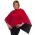 Style WILPR 100 -  Black/Paprika Reversible Port Accessible Chemotherapy Poncho