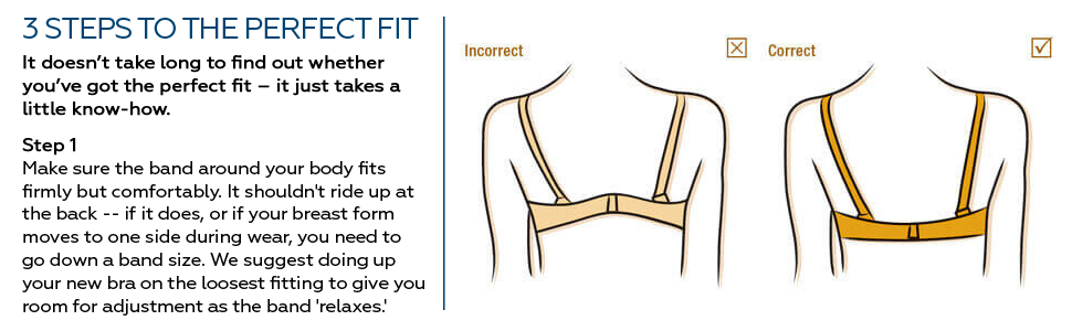 3 Steps To Proper Bra Fitting - Step 1