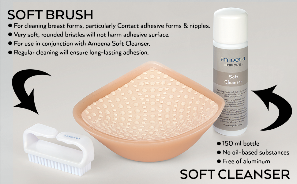 Amoena Breast Form Soft Brush &amp; Cleanser