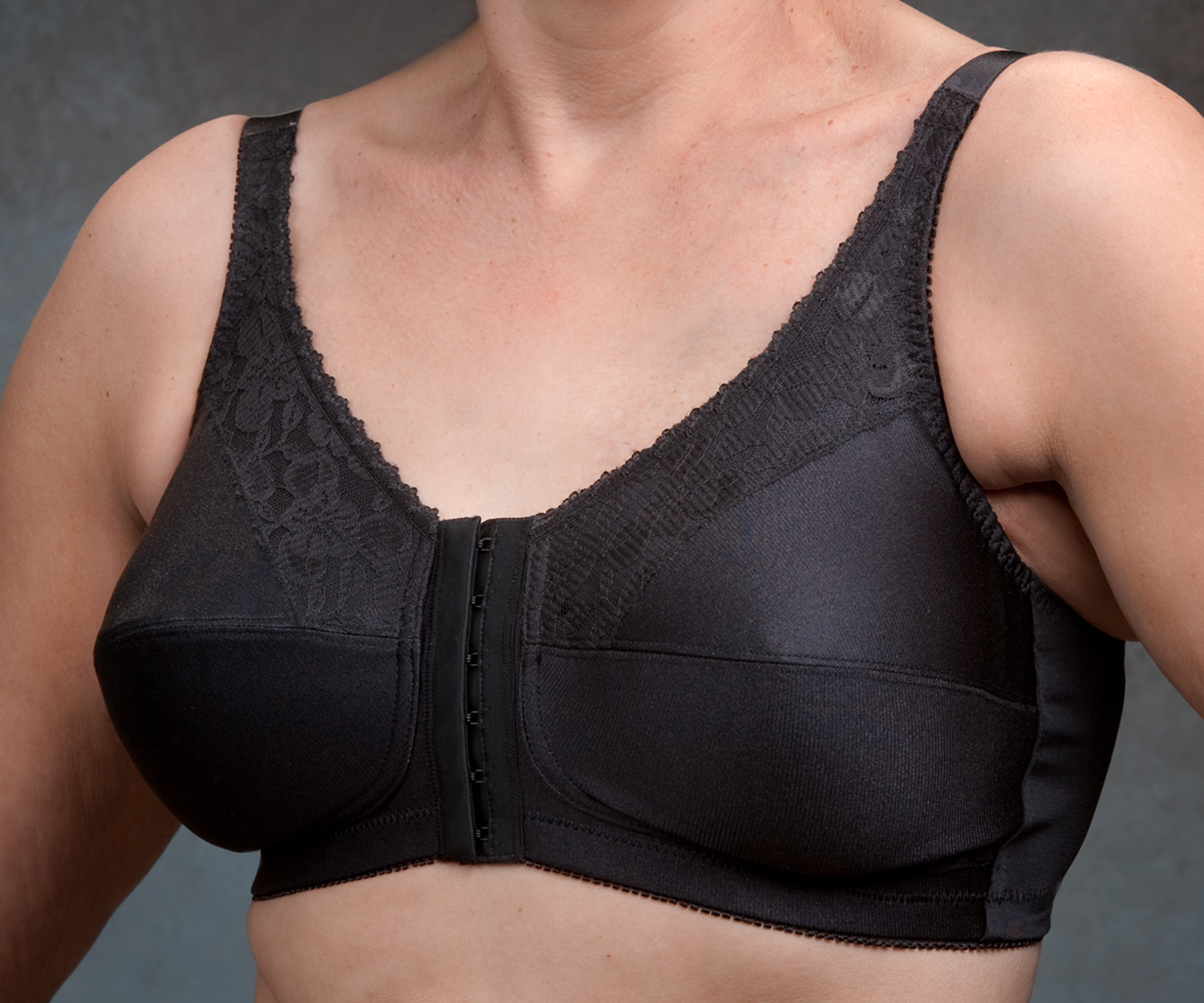 Nearly Me Mastectomy Lace Front Closure Bra - Larger Sizes