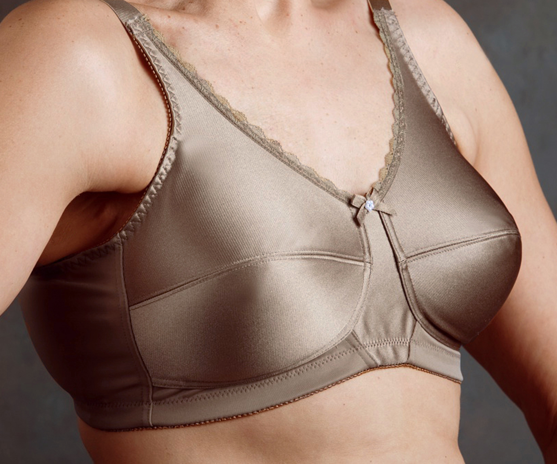 Nearly Me Mastectomy Plain Soft Cup Bra - Larger Sizes!