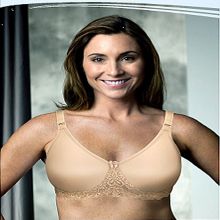 American Breast Care Mastectomy Bra Massage Size 38DD Black at