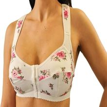 Style Nearly Me 5641 -  Nearly Me Post Mastectomy Lumpectomy Front Closure Pocket Bra - Mary Anne Large Floral