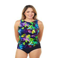 Style THE 1008-60H/768/409 -  T.H.E. Drape Mastectomy Swimsuit Highest Front Neck Line Most Coverage