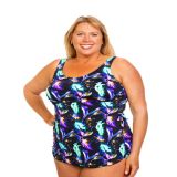 Style THE 965-80/774 -  T.H.E. Mastectomy Classic Sarong Swimsuit - Exotic Meadow Queen Size Exotic Meadow
