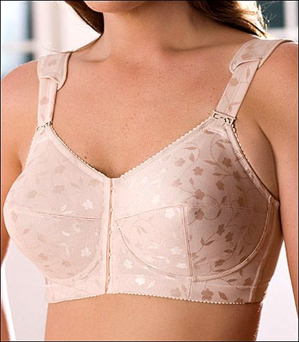 Elila Front Closure Bra- SIZE 36H BEIGE - ON SALE