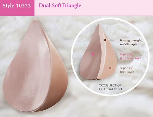 Style ABC 10373 -  American Breast Care Dual Soft Triangle - A New Breast Form!