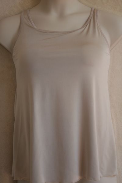 Style LL CTT750 -  Mastectomy Hip Long Tank w/Built-In Bra