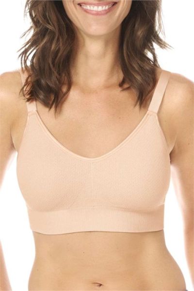 Style Amoena 44802 -  Amoena Eliza Wire-Free Seamless Bra Rose Nude