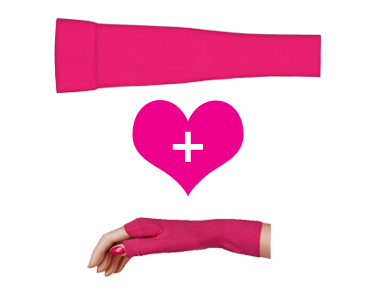 Style fuchsia - Solid Color Sleeve & Gauntlet Sets