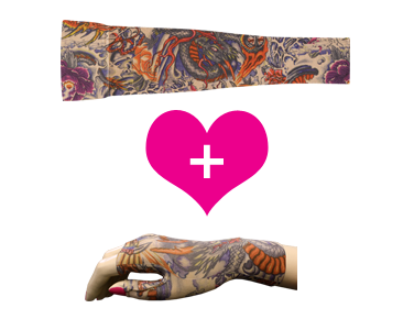 Style lotus - Lotus Dragon Tattoo Sleeve & Gauntlet Set 
