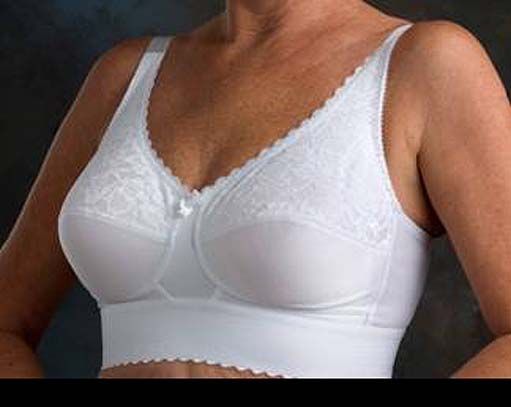 Lace Wide Band Mastectomy Bra