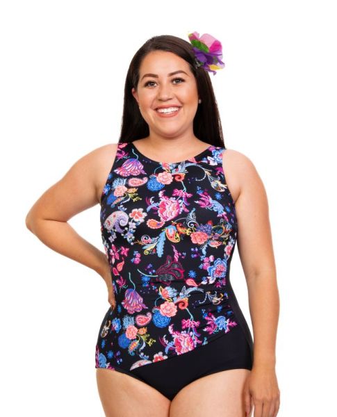 Style THE 1008-60/780/409 -  T.H.E. Mastectomy Ruched Front Comfort One Piece
