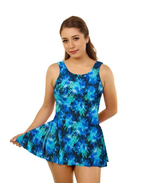 Style THE 996-80/767 -  T.H.E. Mastectomy Swim Dress - Panty and Skirt Attached