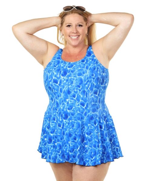 Style THE 996-60/761 -  T.H.E. Mastectomy Swim Dress Bathing Suit with Pocketed Bra