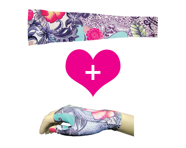 Style tattoo_blossom - Tattoo Blossom Sleeve & Gauntlet Set