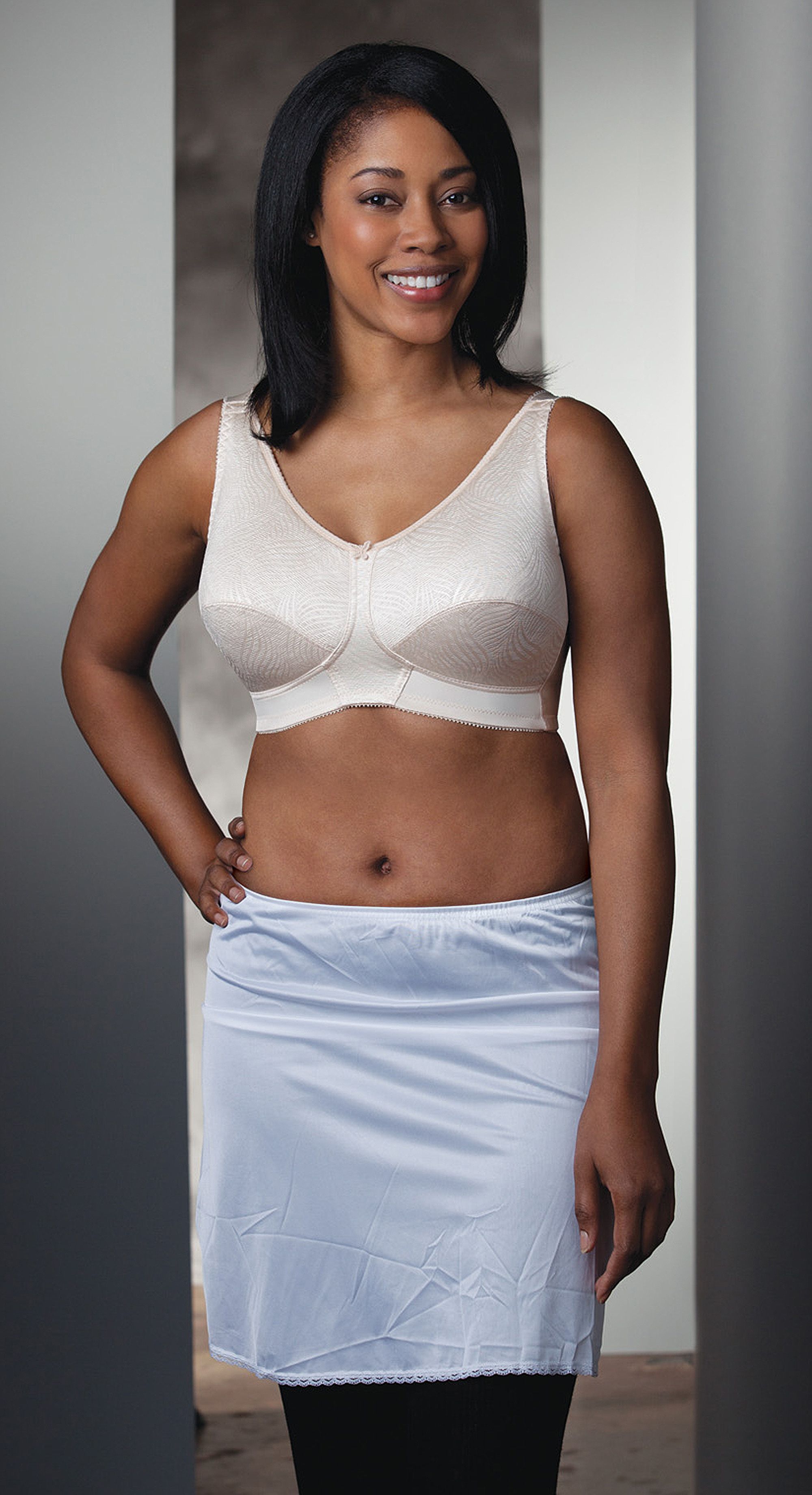 Lightly Lined Mastectomy Bra - White