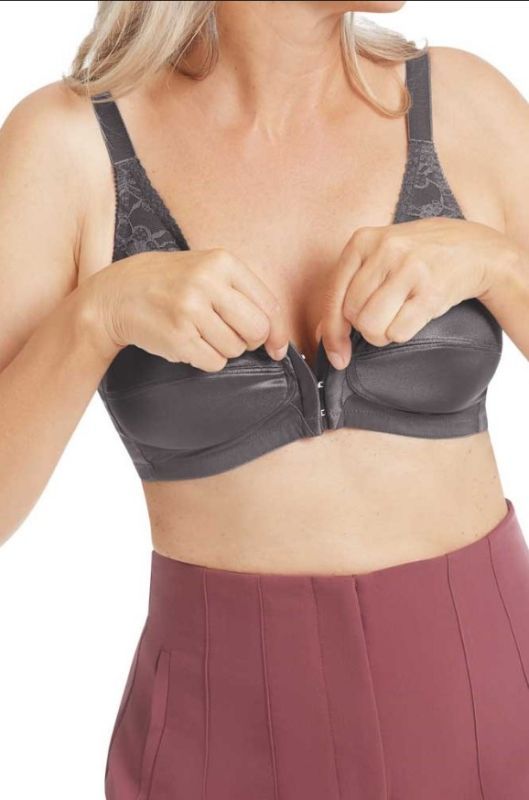 Fleur Wire Free Mastectomy Mastectomy Bra - grey