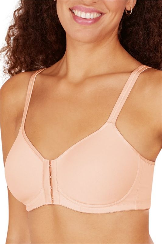 American Breast Care Mastectomy Bra Satin Trim T-Shirt Size 38D Rose at   Women's Clothing store