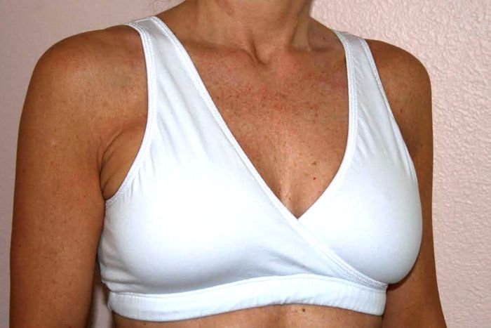 Post-Mastectomy Cotton/Lycra Criss-Cross Bra