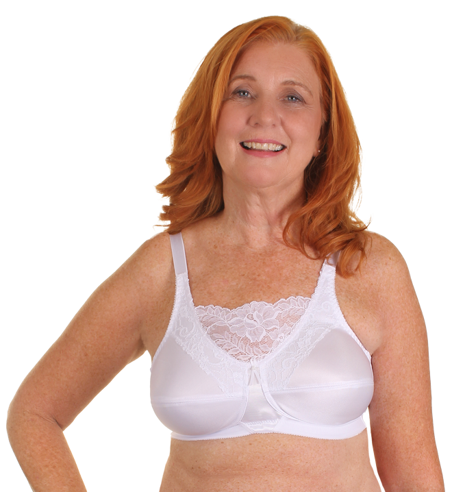 FINAL SALE* Mastectomy Bra 'Lia Underwire Soft Cup' Black/Nude