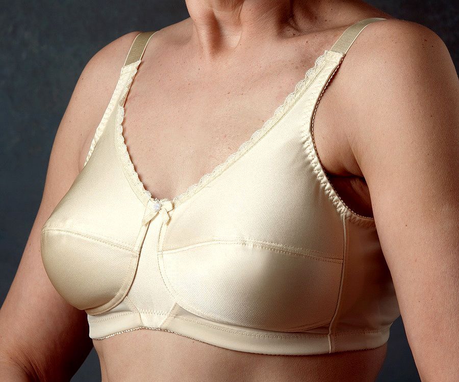Nearly Me Mastectomy Plain Soft Cup Bra - Larger Sizes!