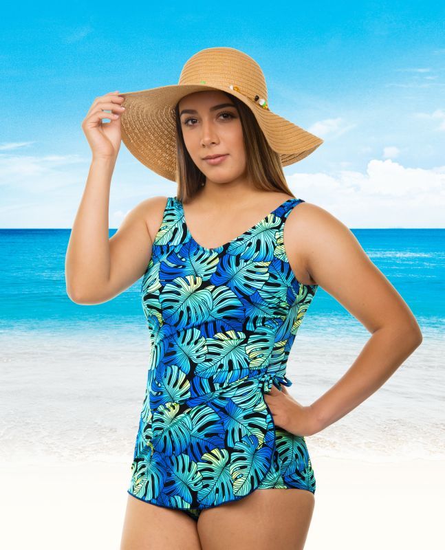 T.H.E. Mastectomy Classic Sarong Swimsuit - Tropical