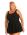 Style THE 996-80/753 -  T.H.E. Mastectomy Swim Dress - Waist Cinchers Queen Size Solid Black