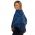 Style WILC 102 -  Blue & Black Cowl Neck Port Accessible Chemotherapy Poncho