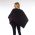 Style WILPR 100 -  Black/Paprika Reversible Port Accessible Chemotherapy Poncho