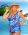 Style THE 965-80/779 -  T.H.E. Mastectomy Classic Sarong Swimsuit - Paint Splash Queen Size Paint Splash Island
