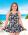 Style THE 996-60/778 -  Mastectomy Cascade‑Front Swim Dress – Black & White Print Beach
