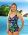 Style 962-60/768 -  T.H.E. Mastectomy Draped Front One Piece Bathing Suit - Tropical Print Ocean View