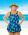 Style THE 996-80/767 -  T.H.E. Mastectomy Swim Dress - Panty and Skirt Attached Blue Splash at Beach