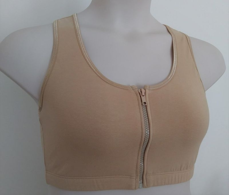 Mastectomy Sports Bra with Front Zipper WPH